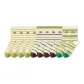 4 Yellow Stripes+4 Brown Green Stripes+2 Green Stripes