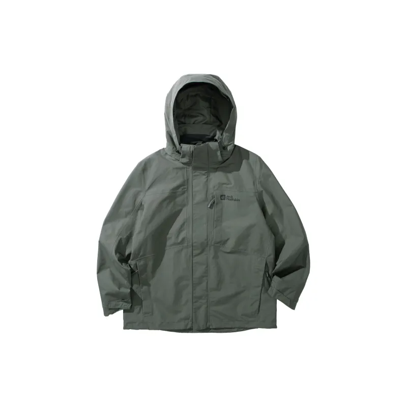 Jack Wolfskin Water Resistant Windproof Breathable Water Repellent 3 in 1 Windbreaker Jacket Unisex-2