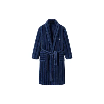 GXG Bath Robes Men's Blue Black