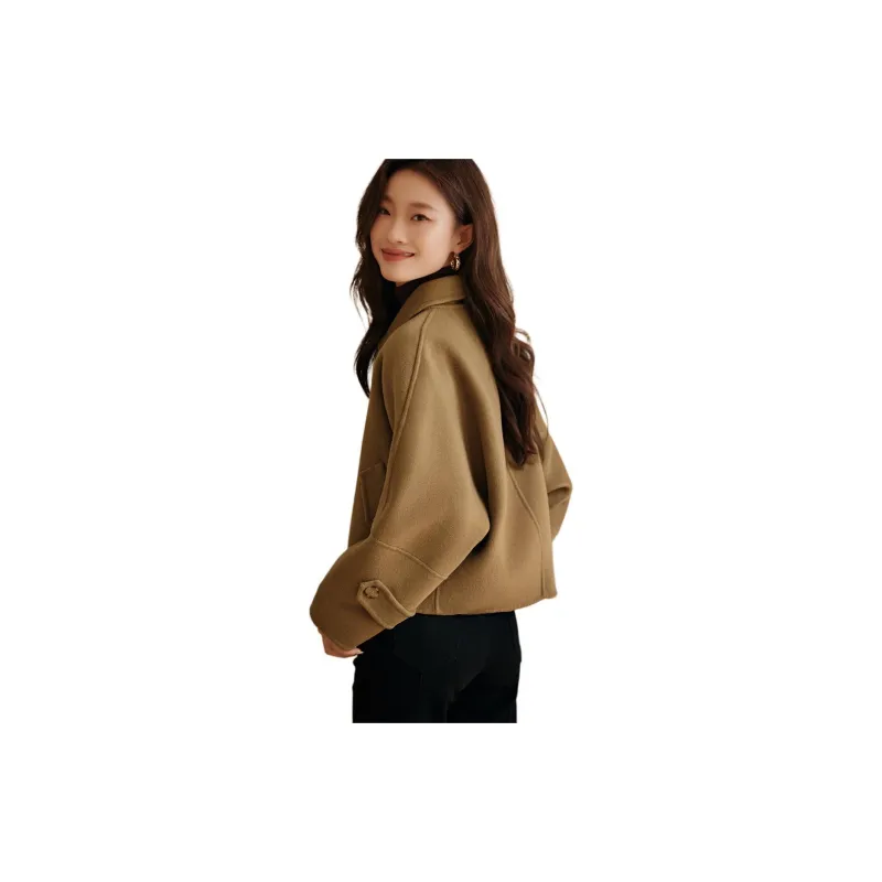 Mo Han Yi Mei Coats Women's Cool Camel-1