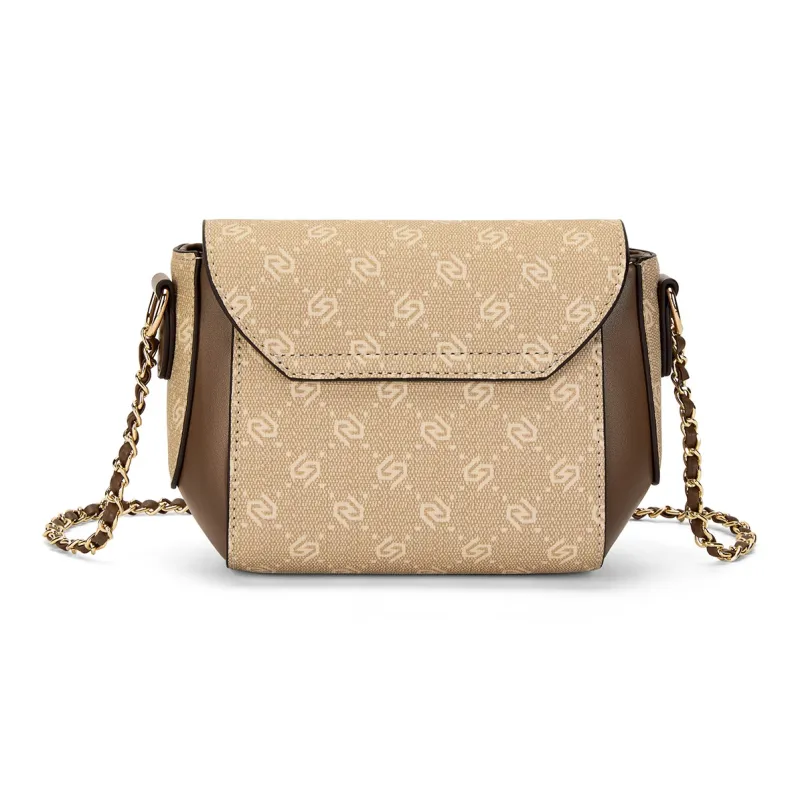 ST&SAT PVC Crossbody Bag Regular Women's Coffee/Apricot-9