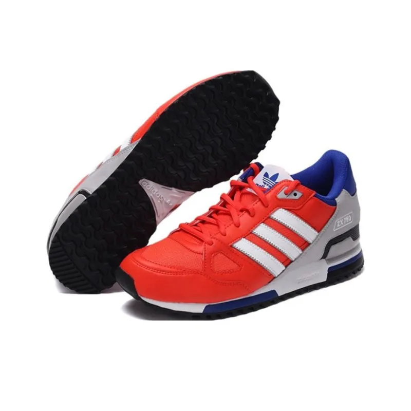 Adidas Originals ZX 750 Anti-Slip Wear-Resistant Low-Top Casual Shoes Unisex Red-3