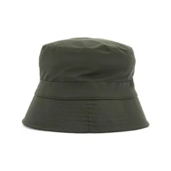 Rains Logo Patch Narrow Brim Bucket Hat