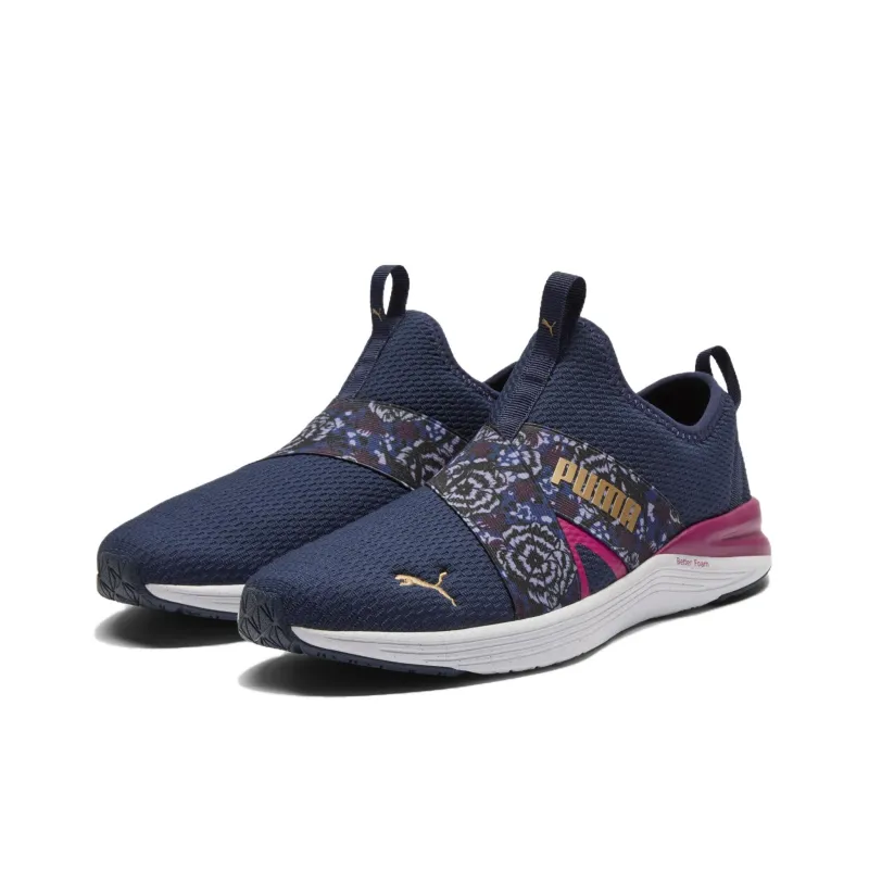 PUMA Better Foam Prowl Anti Slip Wear Resistant Low Top Running Shoes Women's Marine Blue-2