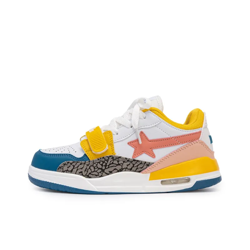 WELKIN&WZWJ Gift Box Set Slip Resistant Low Top Skateboard Shoes Unisex Pink Yellow-1