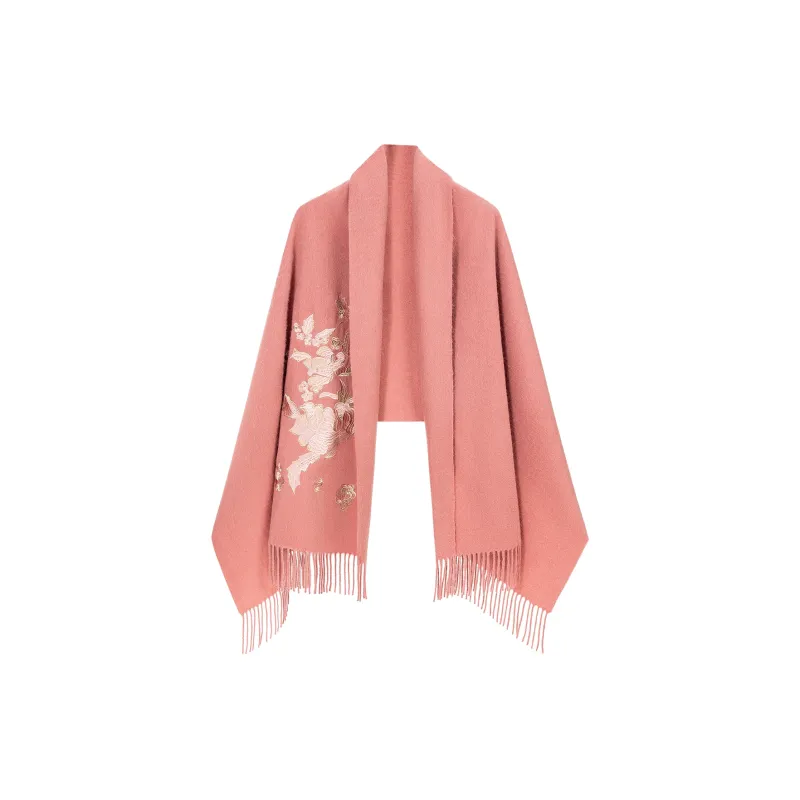 Shanghai Story 100% Sheep Wool Shawls Women's Furong 4 Colors-0