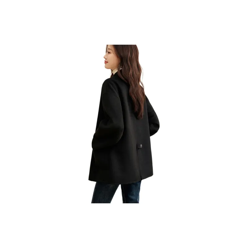 Mo Han Yi Mei Coat Women's Black-1