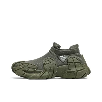 Binary Low Top Chunky Sneakers Men's Army Green