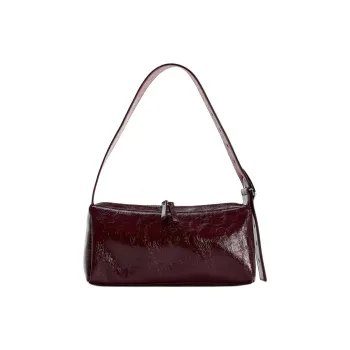 ZARA PU Baguette Bag Shoulder Bag Regular Women's Chestnut