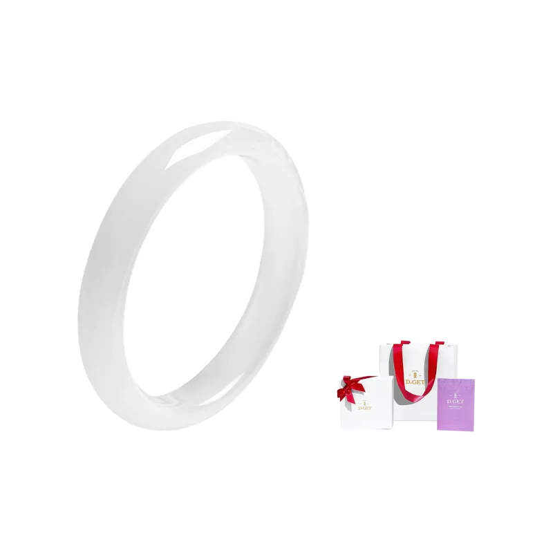 D.Get Chalcedony Jade Bangles Unisex-6
