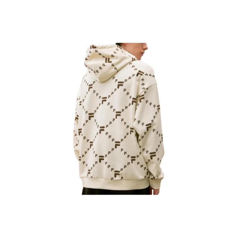FILA FUSION Sweatshirts Unisex Antique White Imitation-3