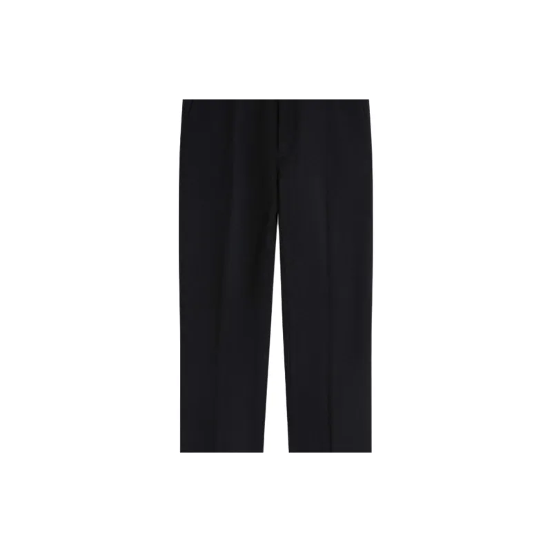DRIES VAN NOTEN Slim Wool Cropped Trousers-4