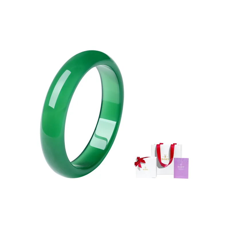 D.Get Chalcedony Jade Bangles Unisex-2
