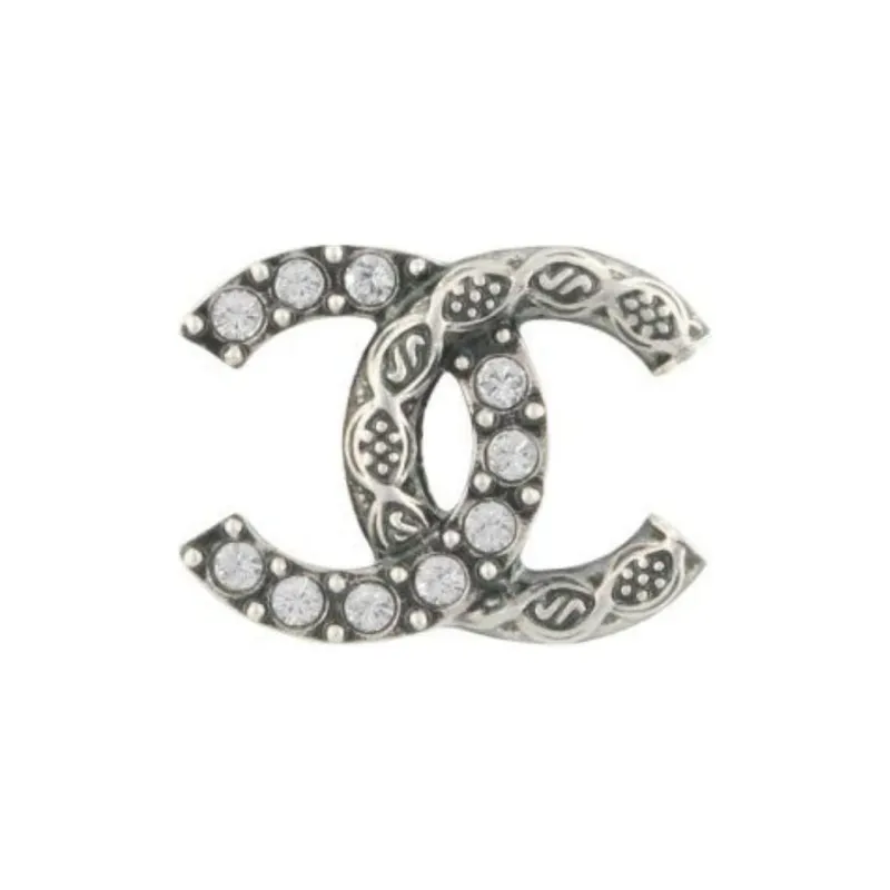 CHANEL Metal Earrings Women's Silver-1