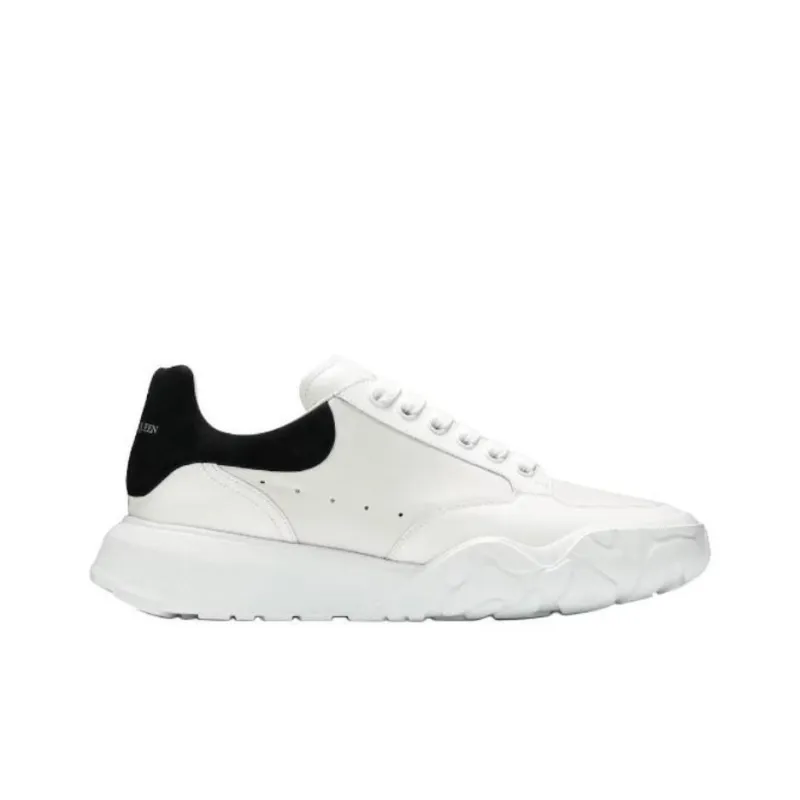 Alexander McQueen Oversized Court Trainer White Black-1