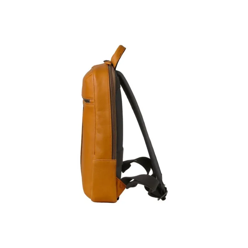 SAMSONITE Cow Leather Backpack Unisex Yellow-2