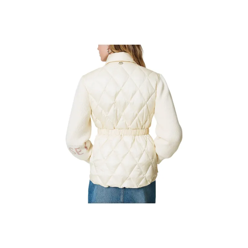 Twinset Panelled Quilted Jacket-3