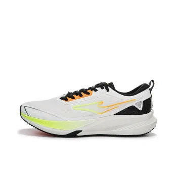 Erke Anti Slip And Wear Resistant Rebound Low Top Long Distance Running Running Shoes Men's White Black