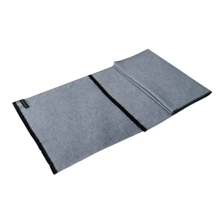 Anta Variety Training Collection Sheep Cashmere Fine Yarn Knit Scarves Unisex Light Gray-0