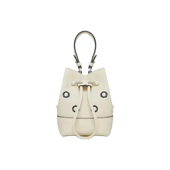Strathberry Shrimps Collaboration Calfskin Bucket Bags Shoulder Bag Crossbody Bag Handbag Women's Ecru