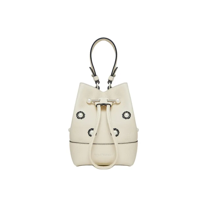 Strathberry Shrimps Collaboration Calfskin Bucket Bags Shoulder Bag Crossbody Bag Handbag Women's Ecru-0