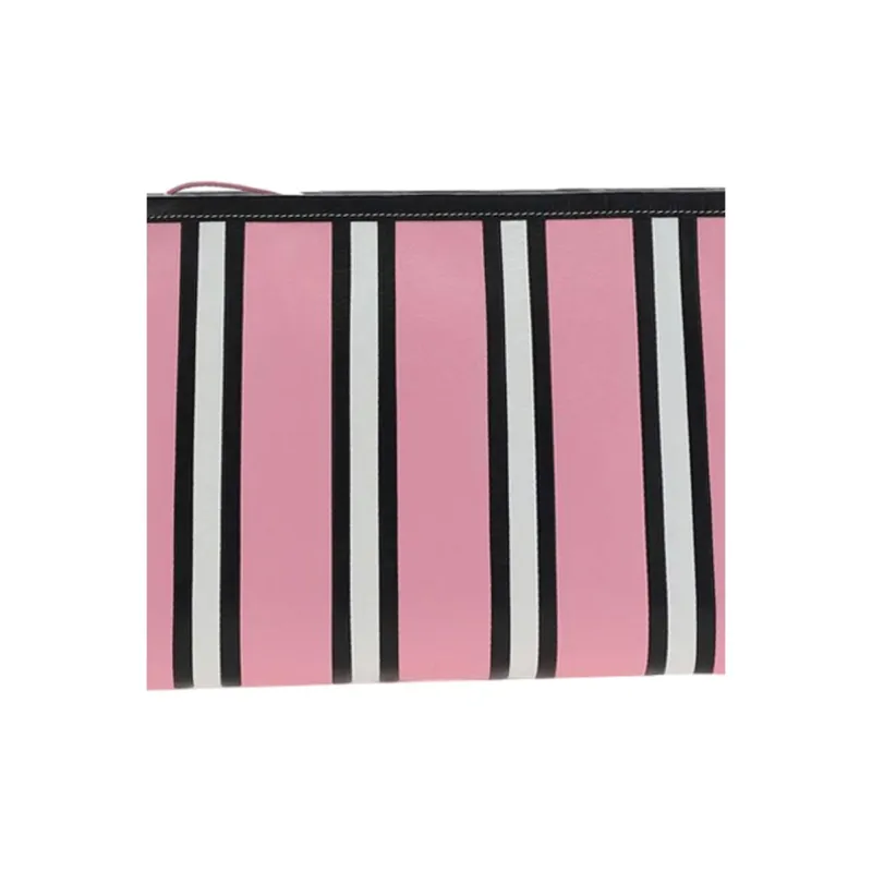 Balenciaga Striped Logo Printed Pouch-3