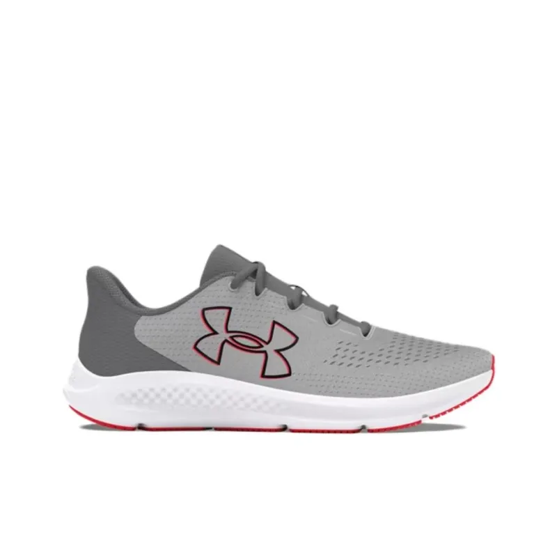 Under Armour Charged Pursuit 3 Slip Resistant Low Top Running Shoes Men's Gray-1
