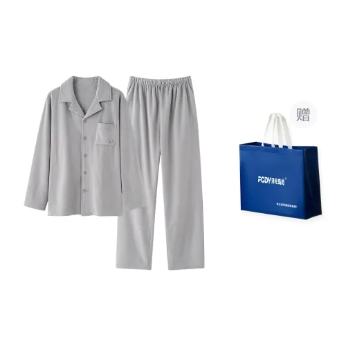 Floating Light Islands Pajama Set Men's Shopping Bag Gray