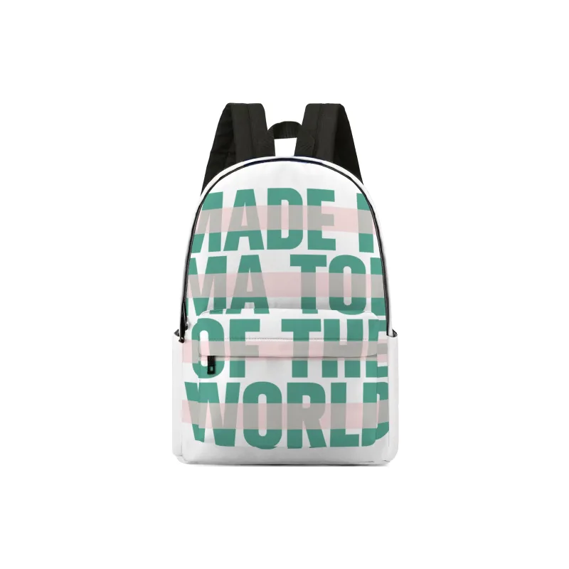 ONRF SOUNDBYTE Collaboration Polyester Water Repellent Backpack Medium Size Unisex White-25