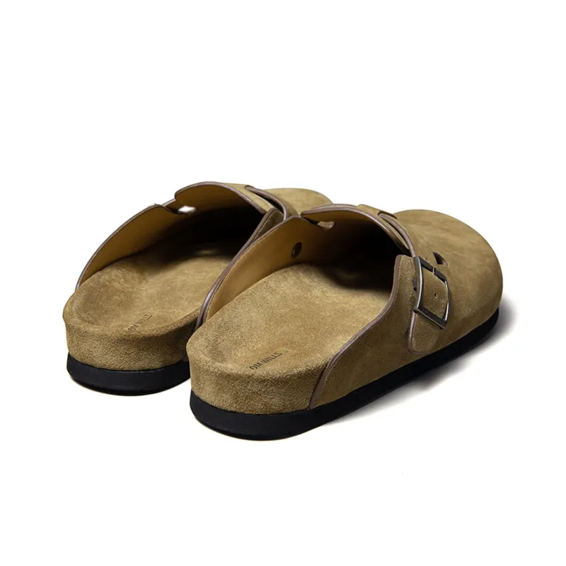THOM WILLS Slide Slippers Men Greige/Khaki-11