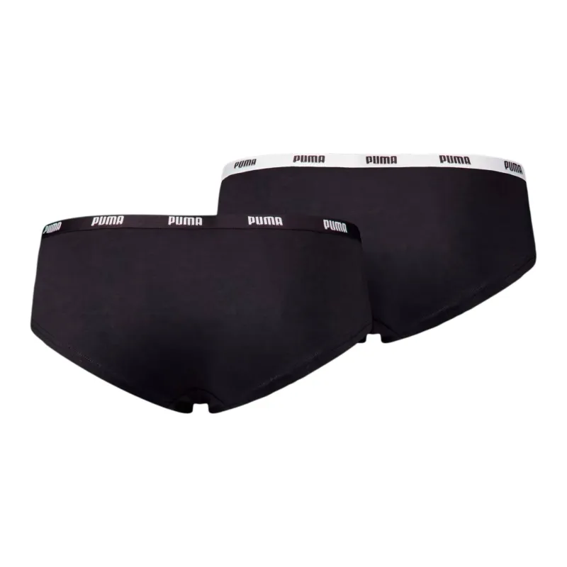 PUMA Hipster Underpants Women's 2 Pack Black-1