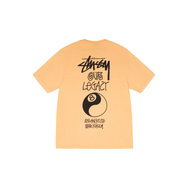 Stussy X Our Legacy Work Shop 8 Ball Yin Yang Pigment Dyed Tee-3