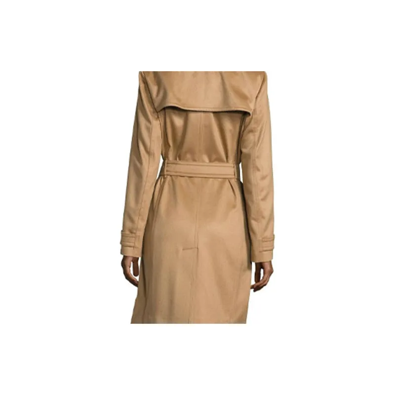 Burberry FW22 Velvet feel Coat Women's Beige-4