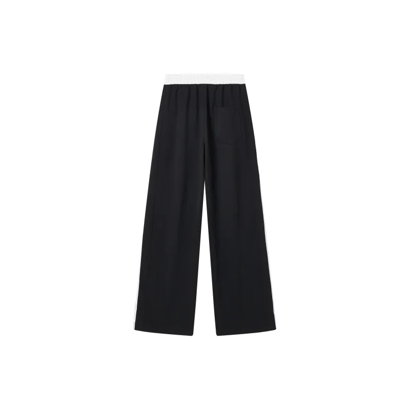 ZYKY Casual Pants Unisex Black White-1
