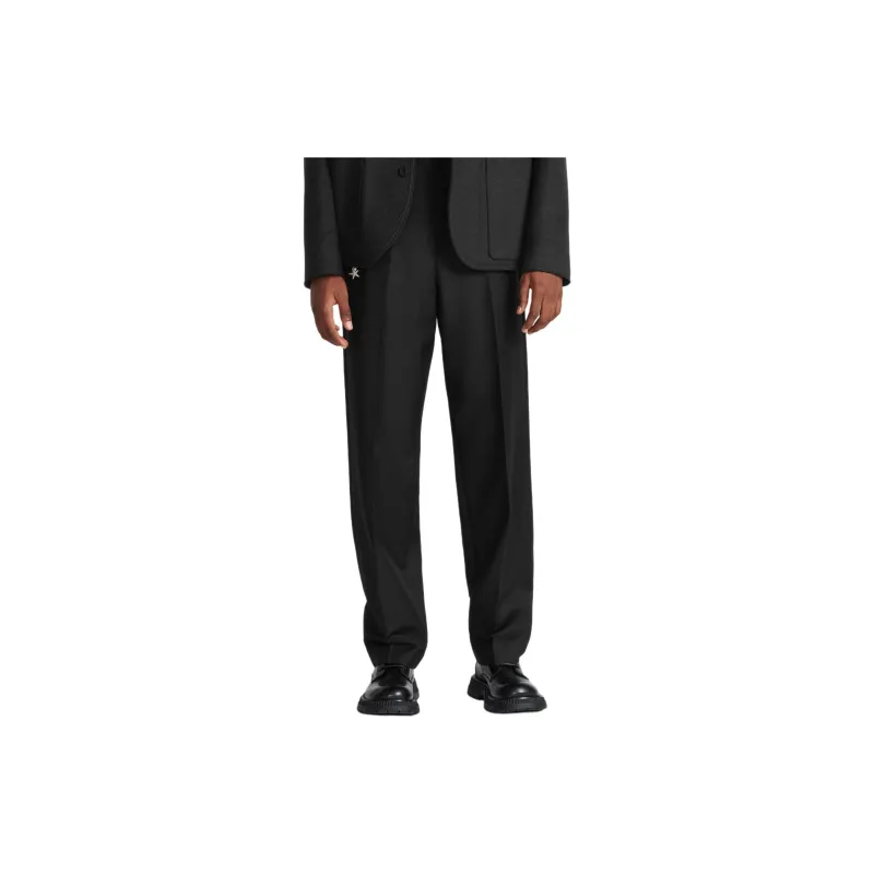 DIOR Pleat Detailed Straight Leg Trousers-4