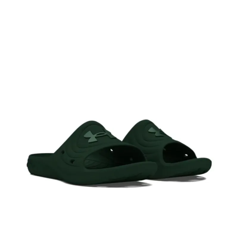 Under Armour Locker 4 Slip Resistant Quick Dry Slide Slippers Men's Green-2