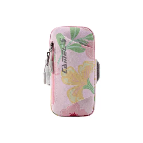 CAMEL Polyester Arm Bag Cell Phone Pouch Unisex Oil Painting Pink
