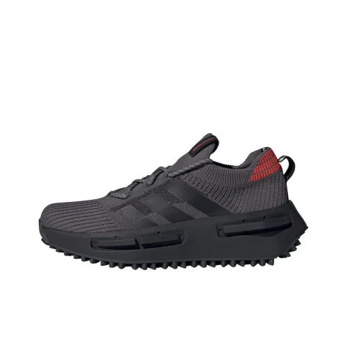 Adidas Originals NMD S1 Anti Slip Wear Resistant Low Top Casual Running Shoes Unisex Black Gray