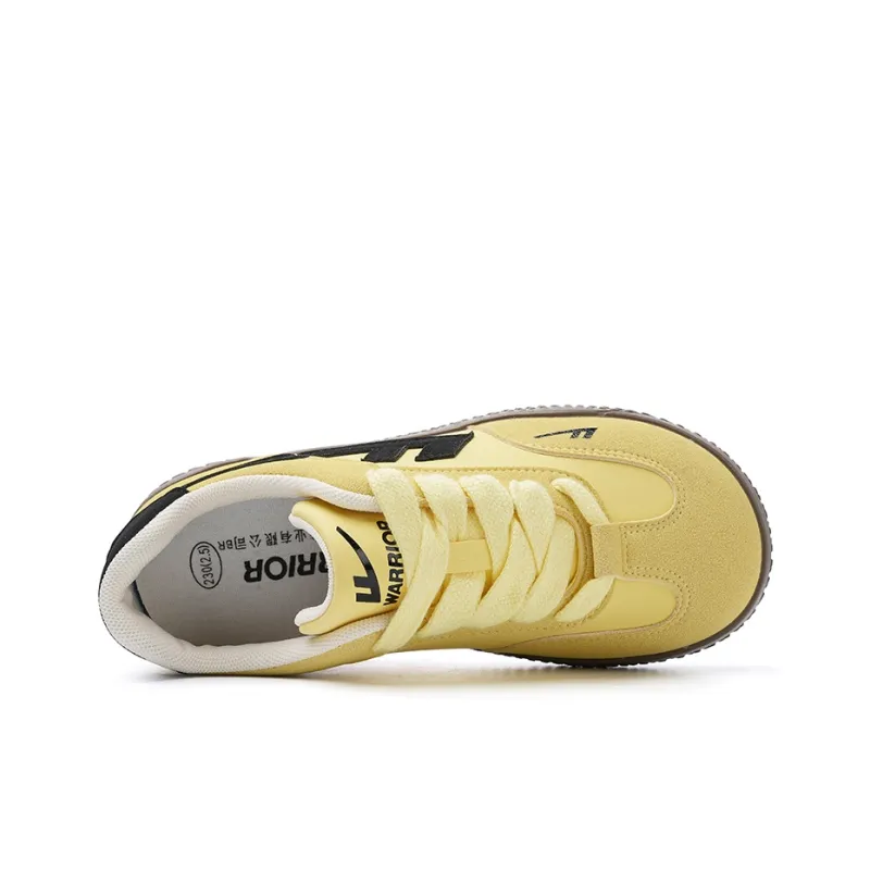 Warrior German Army Trainers, Classic, Niche Lightweight Low Top Casual Shoes Women's Yellow Black Brown 1.0-2