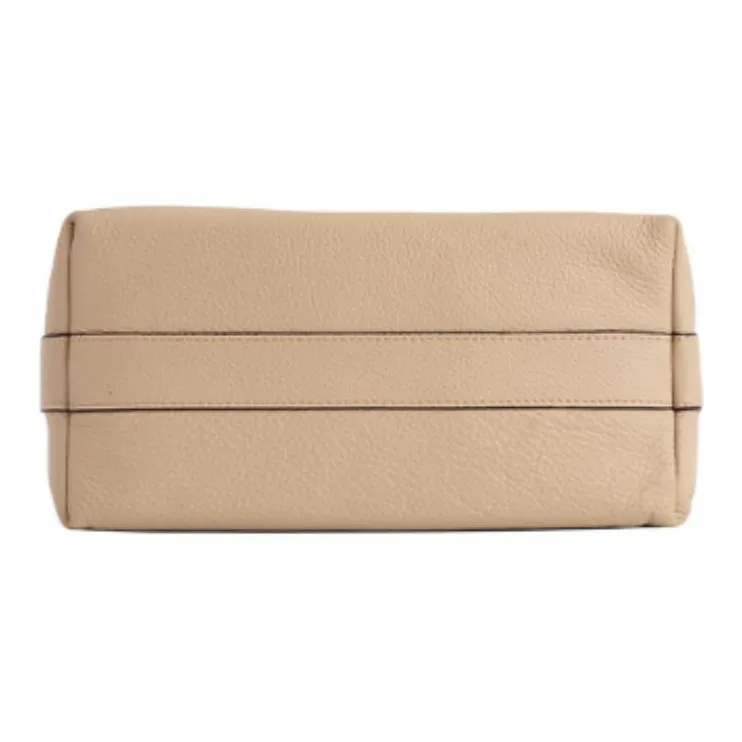 COCOEVA Cow Leather Shoulder Bag Women's Apricot-3