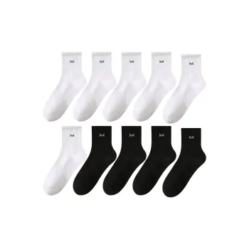 MIIOW Mid Calf Socks Unisex 10 Pack