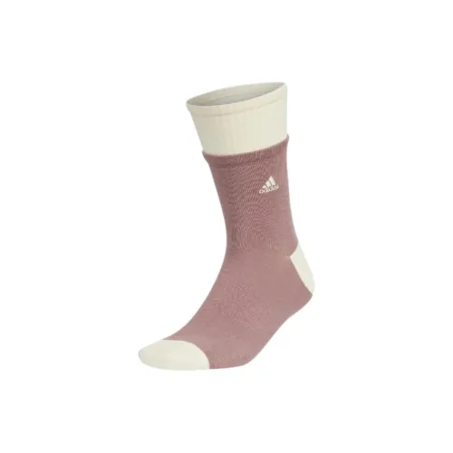 Adidas Mid-Calf Socks Unisex 1 Pack Marvelous Oxidized Red/Light Beige