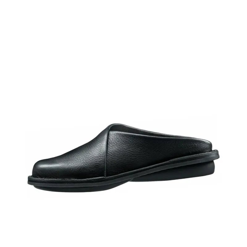 Trippen Wrap-toe Slippers Men's Black-0