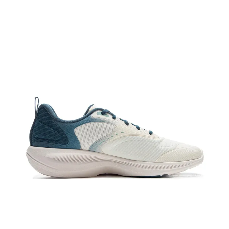 LiNing Lan Guang Shock Absorbers Slip Resistant, Abrasion Resistant, Breathable Low Top Training Shoes Men's White Cyan-1