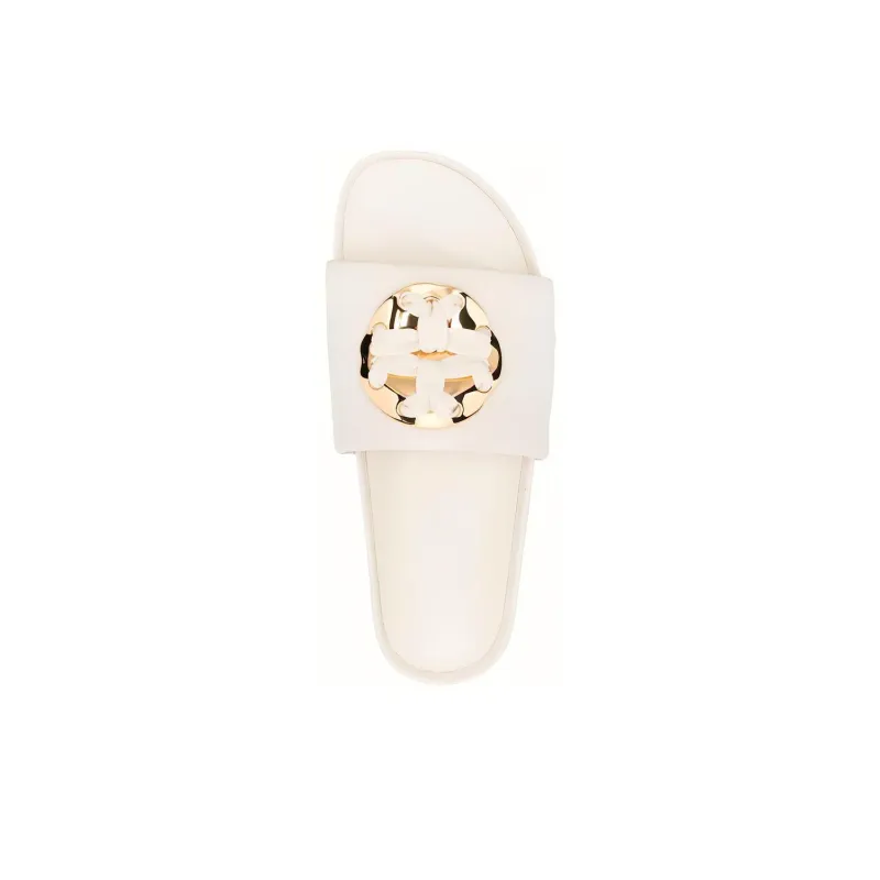 TORY BURCH Odor Resistant Slide Slippers Women's White-3