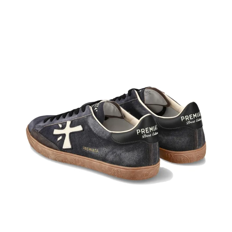 PREMIATA Steven Low-Top Skateboard Shoes Men's Gray-4