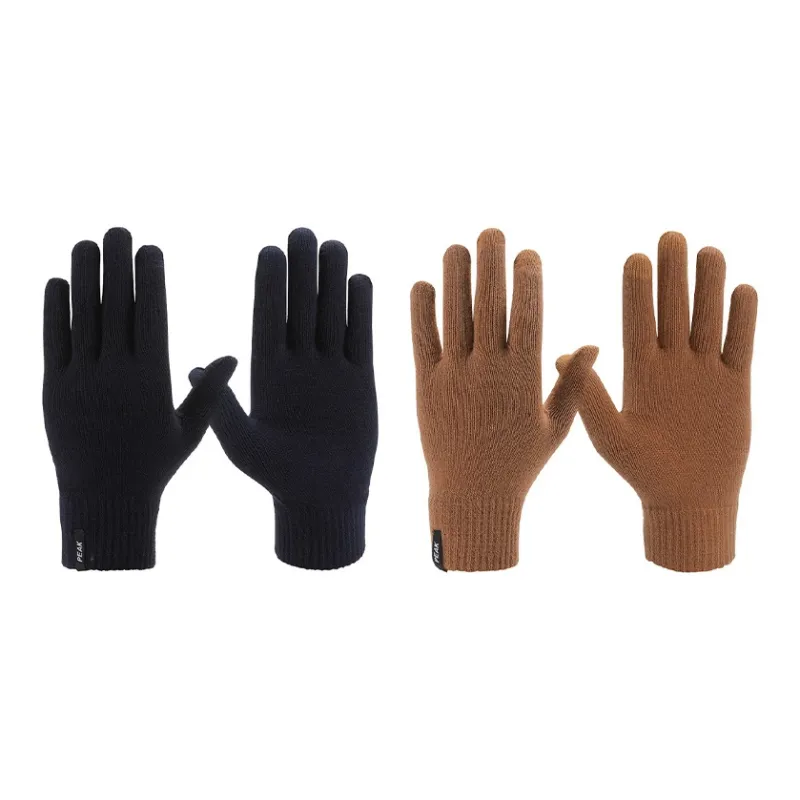 PEAK Acrylic Knit Gloves Unisex Multiple Colors-15