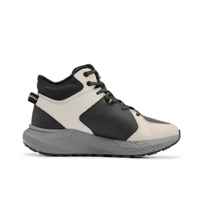 QIAODAN Casual Shoes Men High Top Black/Pumice-1
