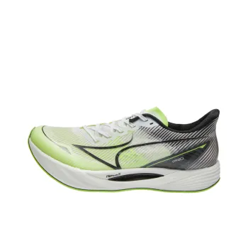 HEALTH Cushioning, Slip Resistant, Abrasion Resistant Coverage Low Top Running Shoes Unisex White Green