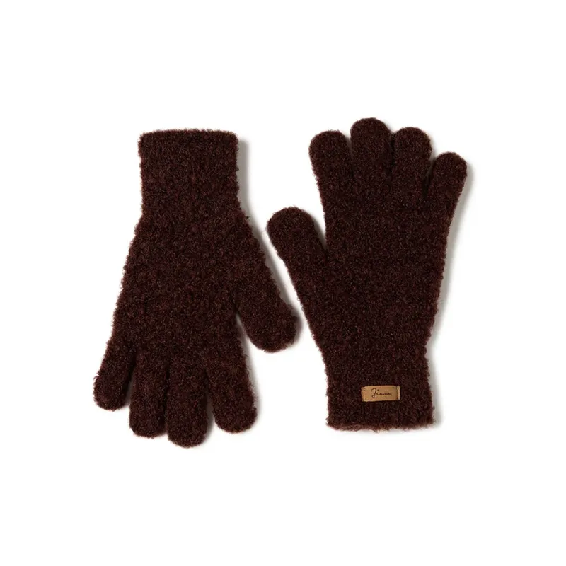 JIUMU Sheep Wool Knit Gloves Women's-0